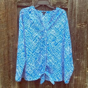 Ann Taylor Long-Sleeve Blouse